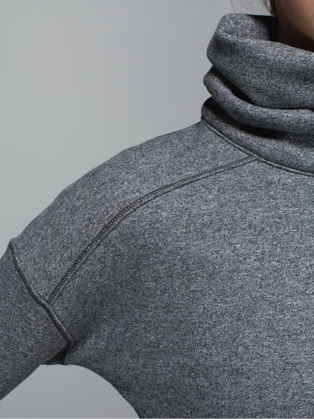 Lululemon Hug It Out Jacket Heathered Speckled Black Size 12 Women’s Grey - Picture 5 of 16